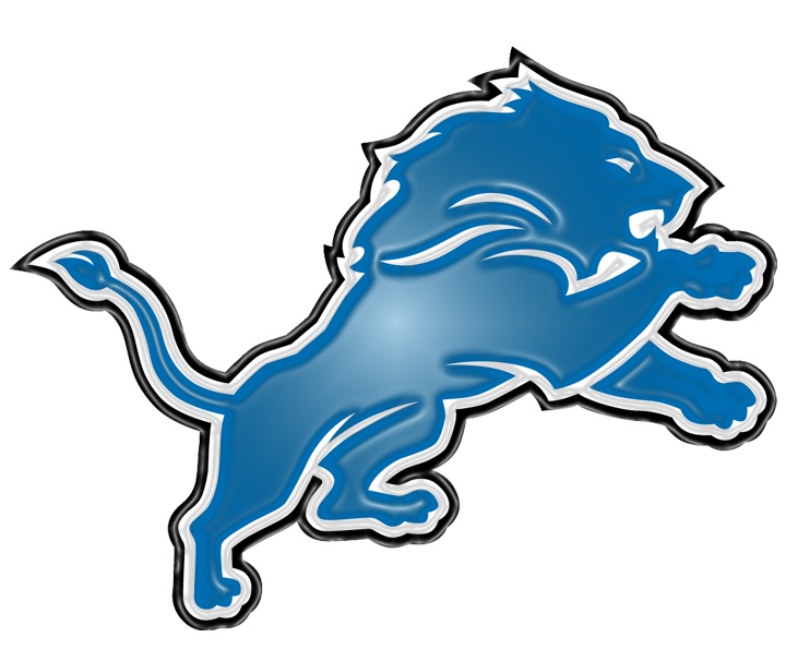 Detroit Lions Plastic Effect Logo iron on paper